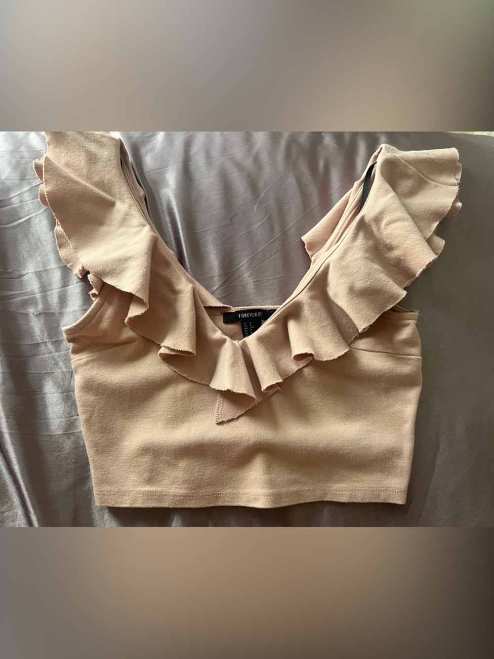 Forever 21 Blush Ruffle Top